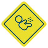 مواجهة صعوبة في الجلوس دون مساعدة من أعراض ضمور العضلات الشوكي لدى الرضع من الولادة حتى عمر 6 شهور